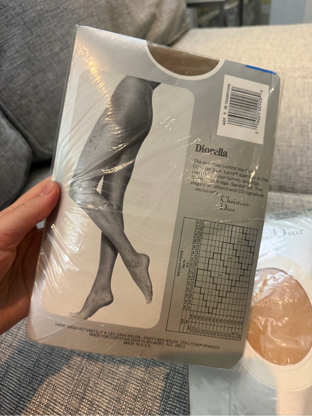 Christian Dior Beige and Tan panty hose tights -2 - Picture 4 of 5